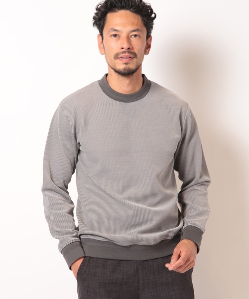 MEN'S BIGI(メンズビギ)の「ツイルダンボールクルーネックカットソー(Tシャツ/カットソー・メンズ・グリーン系その他/ブルー系その他/グレー系その他・01/02/03)」の10枚目の写真