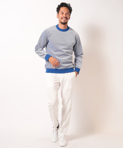 MEN'S BIGI(メンズビギ)の「ツイルダンボールクルーネックカットソー(Tシャツ/カットソー・メンズ・グリーン系その他/ブルー系その他/グレー系その他・01/02/03)」の4枚目の写真