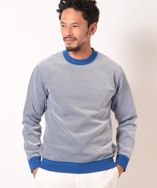 MEN'S BIGI(メンズビギ)の「ツイルダンボールクルーネックカットソー(Tシャツ/カットソー・メンズ・グリーン系その他/ブルー系その他/グレー系その他・01/02/03)」の8枚目の写真