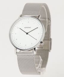 KOMONO. | 【KOMONO】Lewis Silver Mesh + Black Strap Set(アナログ腕時計)
