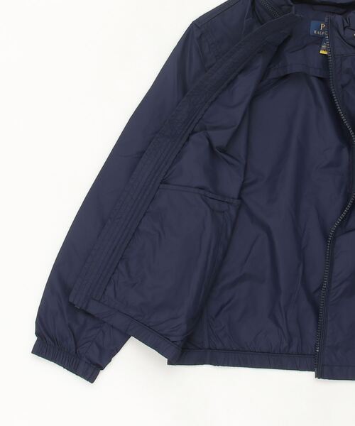 POLO RALPH LAUREN CHILDRENSWEAR（ポロ ラルフ ローレン チルドレンズウェア）の「ウォーターリペラント フーデッド ジャケット（ナイロンジャケット・キッズ・ネイビー系1・S/M/L/XL）」の4枚目の写真