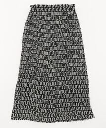 Grand PARK | 総柄シフォン　シワ消しプリーツスカート(スカート)