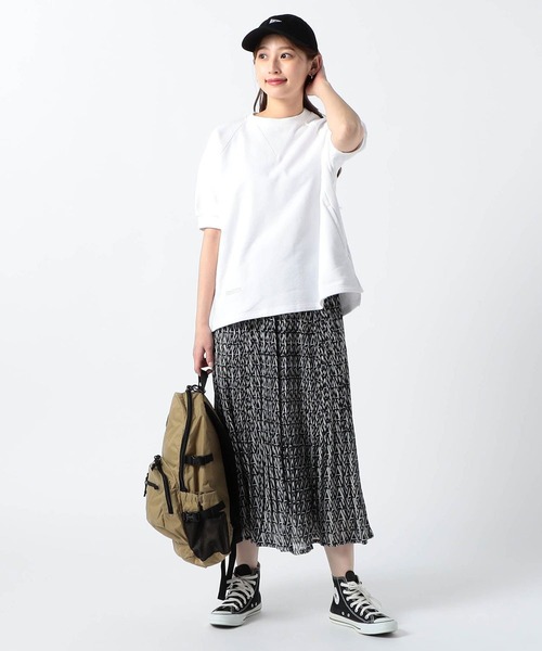 Grand PARK（グランドパーク）の「総柄シフォン　シワ消しプリーツスカート（スカート・レディース・カーキ/ブラック/その他1/その他2・FREE）」の7枚目の写真