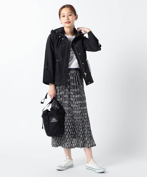 Grand PARK（グランドパーク）の「総柄シフォン　シワ消しプリーツスカート（スカート・レディース・カーキ/ブラック/その他1/その他2・FREE）」の9枚目の写真