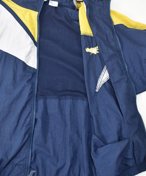 Reebok(リーボック)の「【ヴィンテージ古着】90's Reebok / リーボック ロゴデザイン フルジップ ナイロンジャケット(ナイロンジャケット・メンズ・ネイビー・LARGE)」の10枚目の写真