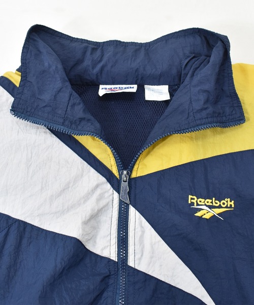 Reebok(リーボック)の「【ヴィンテージ古着】90's Reebok / リーボック ロゴデザイン フルジップ ナイロンジャケット(ナイロンジャケット・メンズ・ネイビー・LARGE)」の5枚目の写真