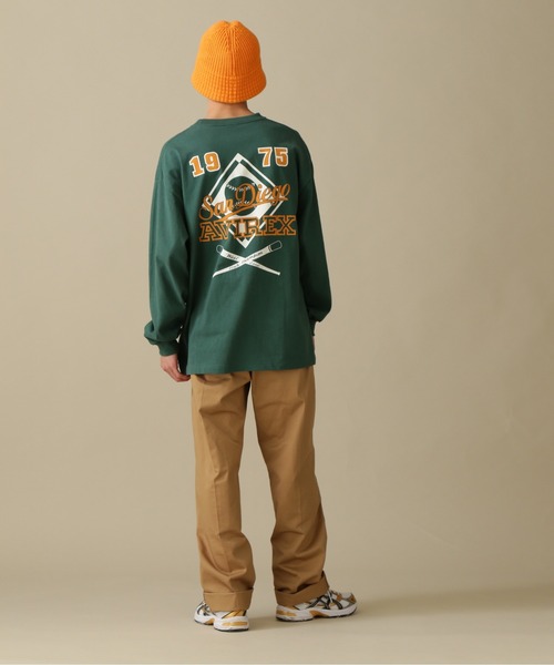 AVIREX（アヴィレックス）の「BASE BALL CLUB T-SHIRT / ベースボール クラブ Tシャツ / 長袖 / AVIREX / アヴィレックス（Tシャツ/カットソー・メンズ・ネイビー/グリーン/ホワイト/グレー系その他3・2XL/L/M/XL）」の12枚目の写真