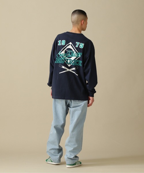 AVIREX（アヴィレックス）の「BASE BALL CLUB T-SHIRT / ベースボール クラブ Tシャツ / 長袖 / AVIREX / アヴィレックス（Tシャツ/カットソー・メンズ・ネイビー/グリーン/ホワイト/グレー系その他3・2XL/L/M/XL）」の15枚目の写真
