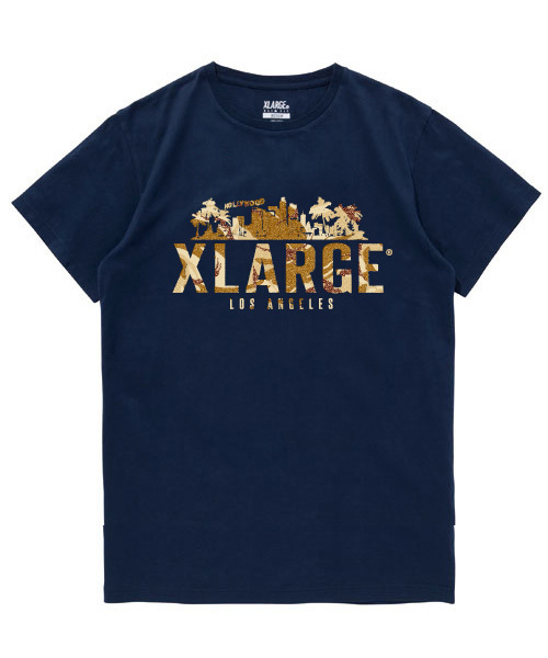 XLARGE（エクストララージ）の「S/S TEE LOSANGELES（Tシャツ/カットソー・メンズ・イエロー/ホワイト/ブラック/ネイビー・SMALL/X-LARGE/LARGE/MEDIUM）」の4枚目の写真