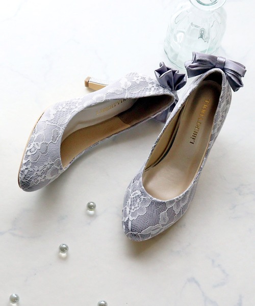 LibertyDoll(リバティードール)の「LibertyDoll/オケージョンパンプス(1203/1203-SA)(パンプス・レディース・ベージュ/グレー/ブラック・S/M/L/LL/SS/3L)」の3枚目の写真