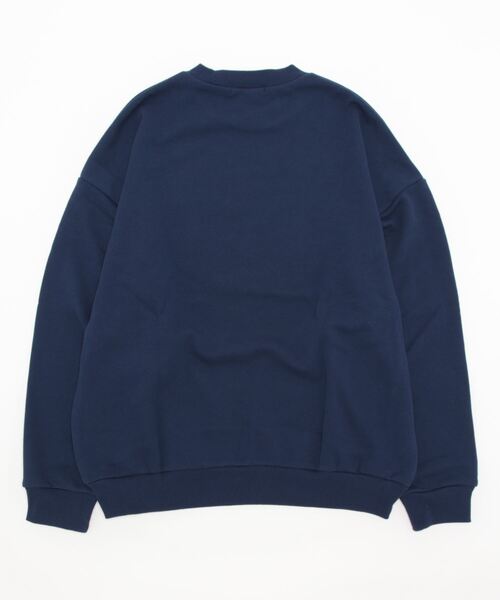 SLY(スライ)の「EMBLEM SWEATSHIRTS エンブレム スウェット プルオーバー(スウェット・レディース・杢グレー/ネイビー・FREE)」の3枚目の写真