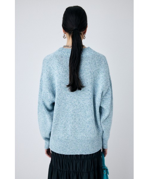 MOUSSY(マウジー)の「BLURRY COLOR KNIT カーディガン(カーディガン/ボレロ・レディース・ライトブルー/オレンジ/カーキ・FREE)」の7枚目の写真