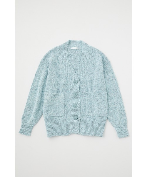 MOUSSY(マウジー)の「BLURRY COLOR KNIT カーディガン(カーディガン/ボレロ・レディース・ライトブルー/オレンジ/カーキ・FREE)」の9枚目の写真