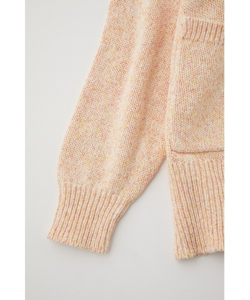 MOUSSY(マウジー)の「BLURRY COLOR KNIT カーディガン(カーディガン/ボレロ・レディース・ライトブルー/オレンジ/カーキ・FREE)」の15枚目の写真
