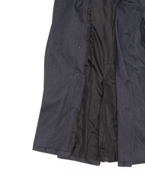 semantic design（セマンティックデザイン）の「セマンティックデザイン/semantic design シャンブレーポンチ ダブルトレンチコート（トレンチコート・メンズ・ネイビー・S）」の3枚目の写真