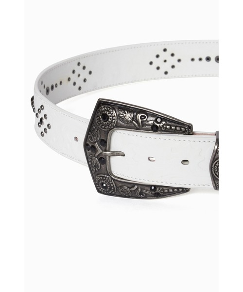 BLUE TORNADO（ブルートルネード）の「TORNADO MART∴ジャングルエンボススタッズベルト（ベルト・メンズ・ブラック/ホワイト・L/M）」の9枚目の写真