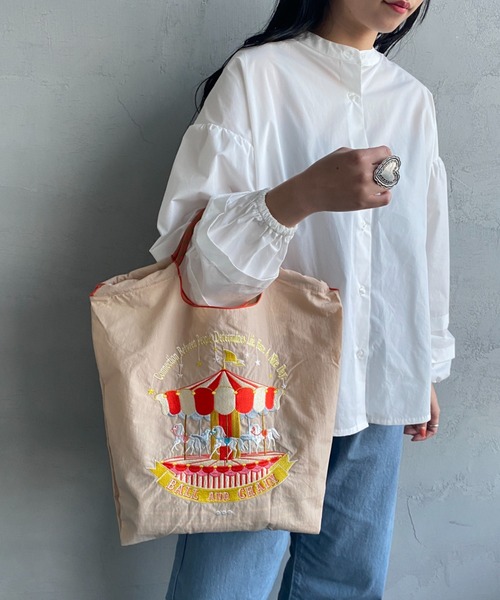 メリーゴーランド刺繍トートバッグ Ball&Chain（ボールアンドチェーン）の「[BALL&CHAIN/ボールアンド