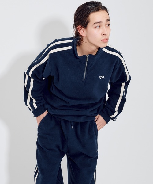 FCMM(エフシーエムエム)の「【日本限定アイテム】FLEECE LINED HALF ZIP/フリースラインハーフジップ(スウェット・メンズ・ネイビー/グリーン/アイボリー・LARGE/MEDIUM)」の15枚目の写真