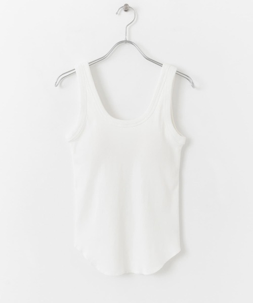 KBF（ケイビーエフ）の「illi　カップインUネックタンクトップ（タンクトップ・レディース・オレンジ系その他/オフホワイト/チャコールグレー・ONE）」の17枚目の写真