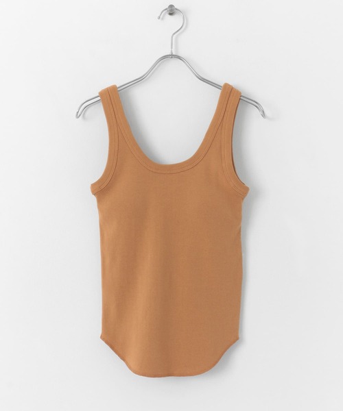 KBF（ケイビーエフ）の「illi　カップインUネックタンクトップ（タンクトップ・レディース・オレンジ系その他/オフホワイト/チャコールグレー・ONE）」の19枚目の写真