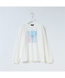 【WORLD for the World/洗える】マーブルロングスリーブTシャツ