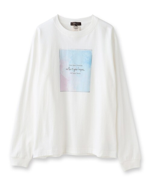 Reflect(リフレクト)の「【WORLD for the World/洗える】マーブルロングスリーブTシャツ(Tシャツ/カットソー・レディース・アイボリー・09)」の2枚目の写真