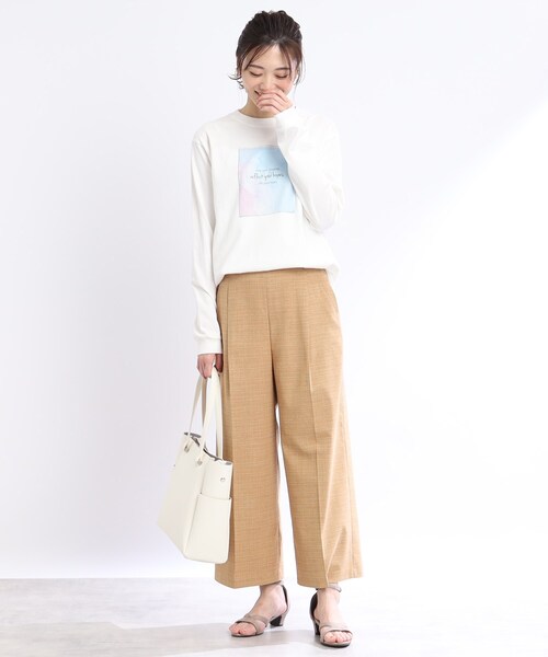 Reflect(リフレクト)の「【WORLD for the World/洗える】マーブルロングスリーブTシャツ(Tシャツ/カットソー・レディース・アイボリー・09)」の13枚目の写真
