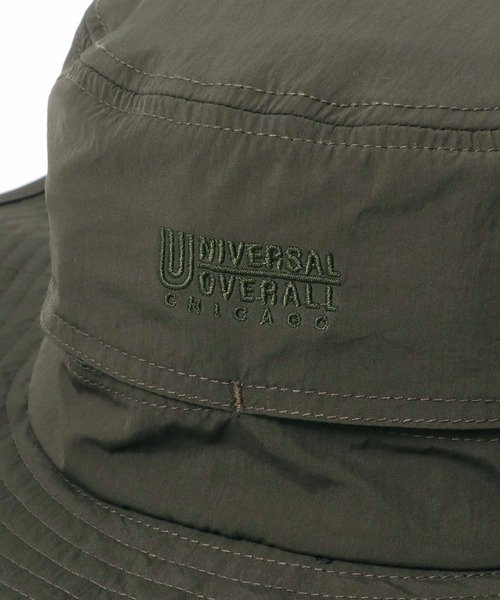 UNIVERSAL OVERALL(ユニバーサルオーバーオール)の「UNIVERSAL OVERALL/ユニバーサルオーバーオール Nylon Safari Hat/ナイロン サファリハット/アドベンチャーハット/バケットハット/ワンポイントロゴハット(ハット・メンズ・ブラック/ダークグリーン/ブラウン・FREE)」の19枚目の写真