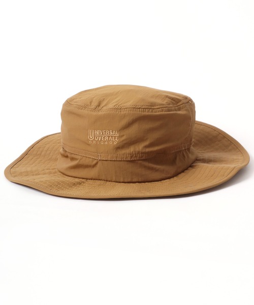 UNIVERSAL OVERALL(ユニバーサルオーバーオール)の「UNIVERSAL OVERALL/ユニバーサルオーバーオール Nylon Safari Hat/ナイロン サファリハット/アドベンチャーハット/バケットハット/ワンポイントロゴハット(ハット・メンズ・ブラック/ダークグリーン/ブラウン・FREE)」の21枚目の写真
