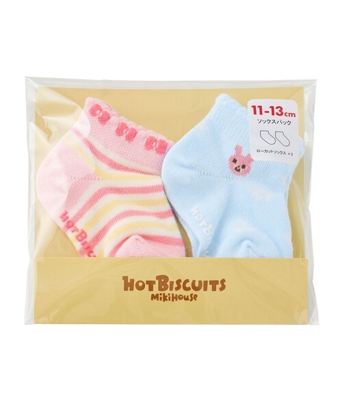 HOT BISCUITS(ホットビスケッツ)の「ローカット ソックスパック(ソックス/靴下・キッズ・ブルー/マルチ/ホワイト/ピンク・11-13cm/13-15cm/15-17cm/17-19cm/9-10cm)」の10枚目の写真