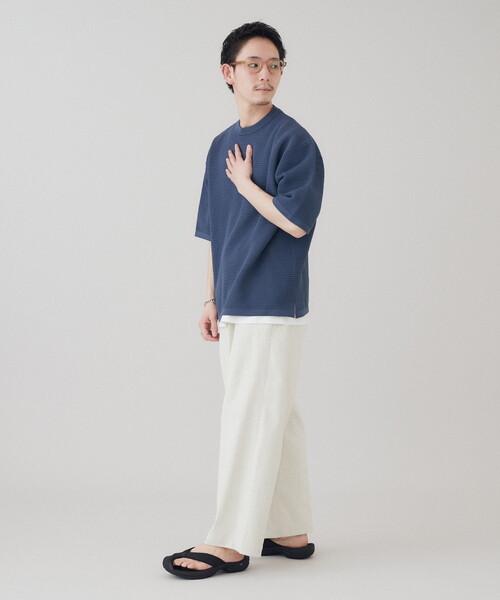 B.C STOCK(ベーセーストック)の「ドゥースリネン オックスワイドパンツ(その他パンツ・メンズ・アイボリー/ブラウン/チャコールグレー・SMALL/MEDIUM/LARGE)」の9枚目の写真
