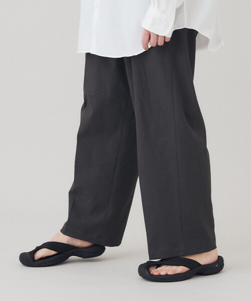 B.C STOCK(ベーセーストック)の「ドゥースリネン オックスワイドパンツ(その他パンツ・メンズ・アイボリー/ブラウン/チャコールグレー・SMALL/MEDIUM/LARGE)」の14枚目の写真