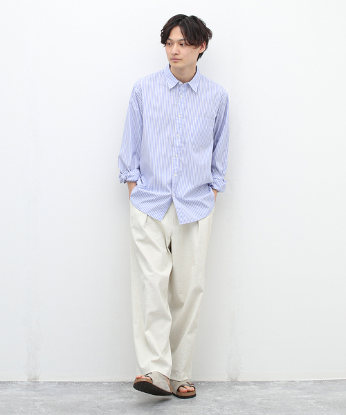 B.C STOCK(ベーセーストック)の「ドゥースリネン オックスワイドパンツ(その他パンツ・メンズ・アイボリー/ブラウン/チャコールグレー・SMALL/MEDIUM/LARGE)」の21枚目の写真