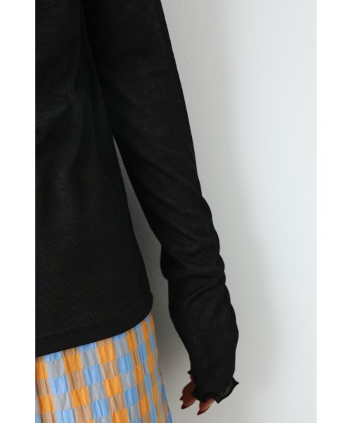 RODEO CROWNS WIDE BOWL(ロデオクラウンズワイドボウル)の「ポイントメローシアートップス(Tシャツ/カットソー・レディース・ライトブルー/ブラック/オレンジ系その他・FREE)」の14枚目の写真