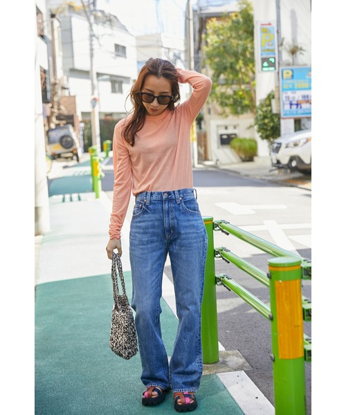 RODEO CROWNS WIDE BOWL(ロデオクラウンズワイドボウル)の「ポイントメローシアートップス(Tシャツ/カットソー・レディース・ライトブルー/ブラック/オレンジ系その他・FREE)」の22枚目の写真