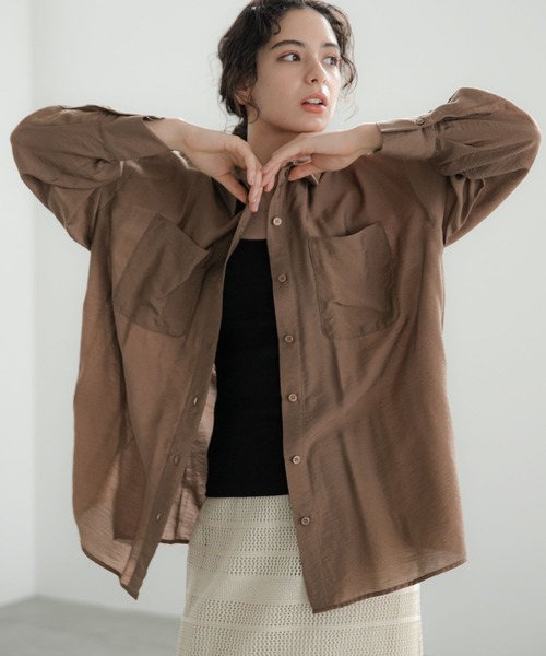 LAKOLE（ラコレ）の「ベーシックシアーシャツ / 188194（シャツ