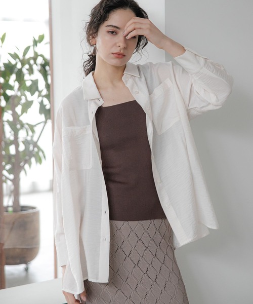 LAKOLE（ラコレ）の「ベーシックシアーシャツ / 188194（シャツ