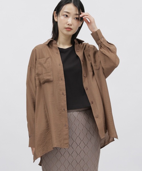 LAKOLE（ラコレ）の「ベーシックシアーシャツ / 188194（シャツ/ブラウス・レディース・ピンク/ブラウン系その他/オフホワイト/ブラック・SMALL/MEDIUM）」の19枚目の写真