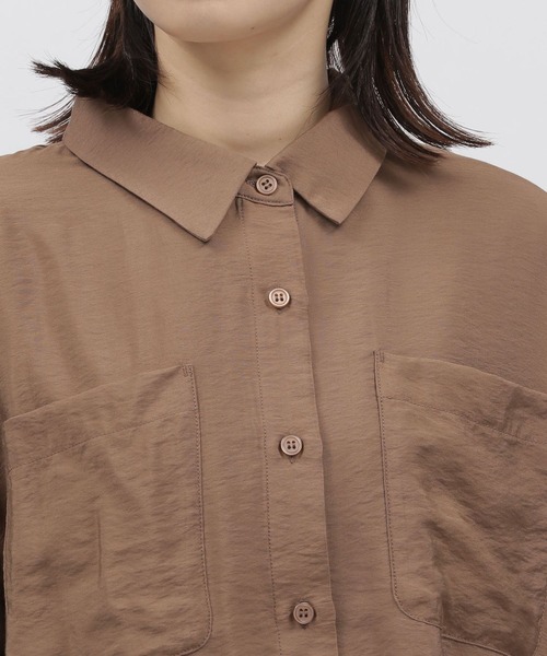 LAKOLE（ラコレ）の「ベーシックシアーシャツ / 188194（シャツ/ブラウス・レディース・ピンク/ブラウン系その他/オフホワイト/ブラック・SMALL/MEDIUM）」の20枚目の写真