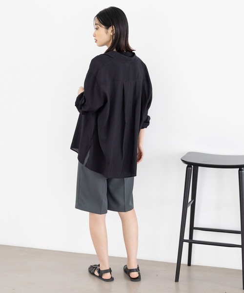 LAKOLE（ラコレ）の「ベーシックシアーシャツ / 188194（シャツ/ブラウス・レディース・ピンク/ブラウン系その他/オフホワイト/ブラック・SMALL/MEDIUM）」の5枚目の写真