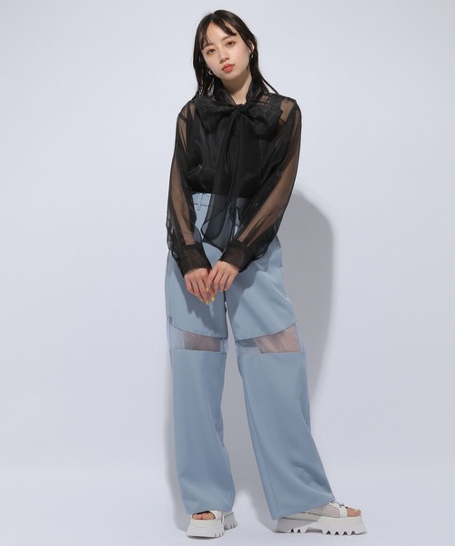HARE（ハレ）の「シアーボウタイシャツ(HARE)（シャツ/ブラウス）」 - WEAR