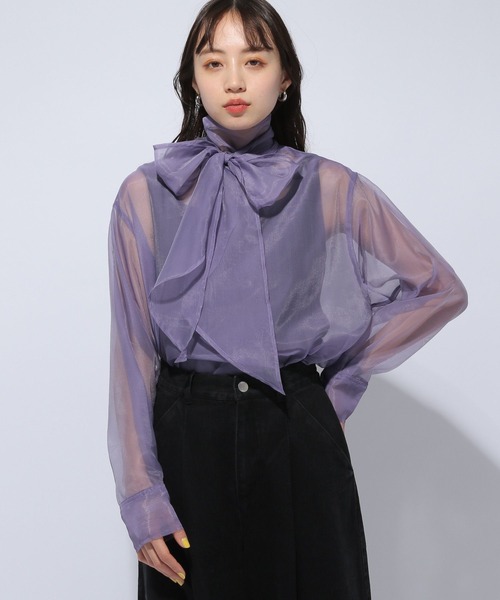 HARE（ハレ）の「シアーボウタイシャツ(HARE)（シャツ/ブラウス）」 - WEAR