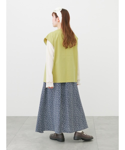 ehka sopo（エヘカソポ）の「小花柄フレアスカート（スカート・レディース・ブラック/ネイビー/ブラウン・ﾌﾘ-）」の8枚目の写真