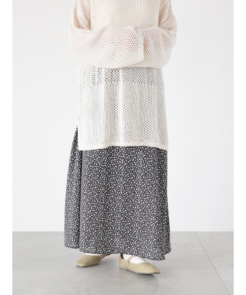ehka sopo（エヘカソポ）の「小花柄フレアスカート（スカート・レディース・ブラック/ネイビー/ブラウン・ﾌﾘ-）」の14枚目の写真