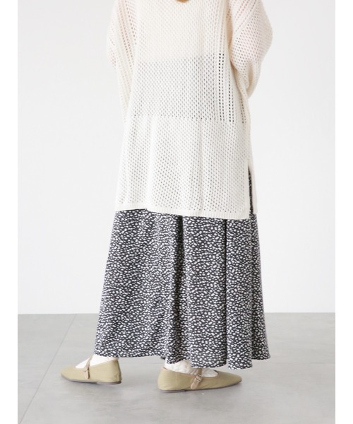 ehka sopo（エヘカソポ）の「小花柄フレアスカート（スカート・レディース・ブラック/ネイビー/ブラウン・ﾌﾘ-）」の17枚目の写真