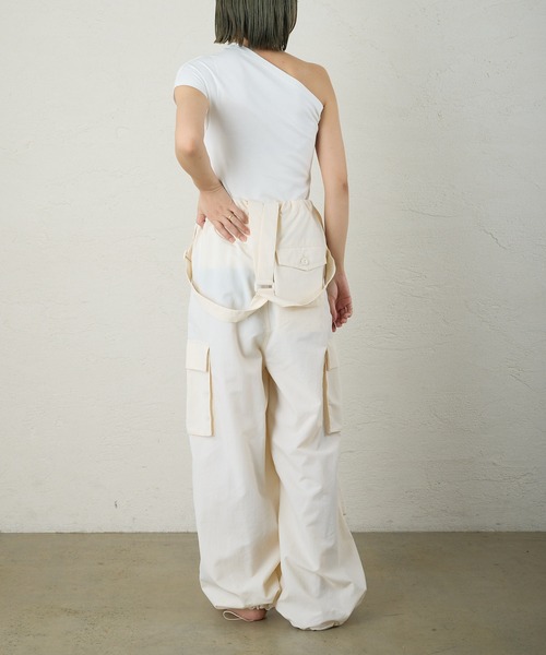 Omekashi(オメカシ)の「【earthy_ 】ワンショルTシャツ(Tシャツ/カットソー・レディース・オフホワイト/ブラック・FREE)」の22枚目の写真