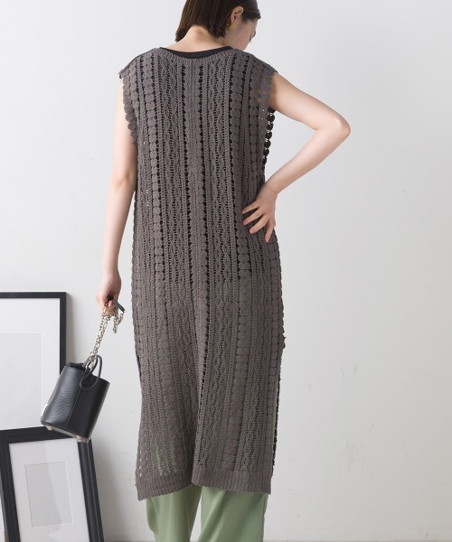 FURRY（ファーリー）の「カギ針切替レイヤードワンピース（ワンピース・レディース・パープル/ブラック・FREE）」の20枚目の写真