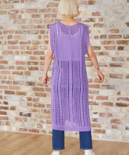 FURRY（ファーリー）の「カギ針切替レイヤードワンピース（ワンピース・レディース・パープル/ブラック・FREE）」の13枚目の写真