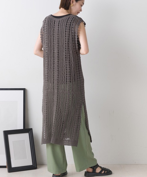 FURRY（ファーリー）の「カギ針切替レイヤードワンピース（ワンピース・レディース・パープル/ブラック・FREE）」の9枚目の写真