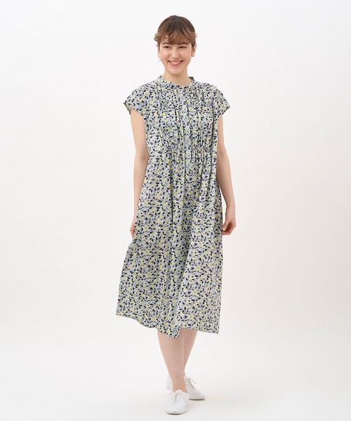 NIMES(ニーム)の「LIBERTY andrea シャーリングワンピース(ワンピース・レディース・レッド系その他/イエロー系その他・FREE)」の3枚目の写真